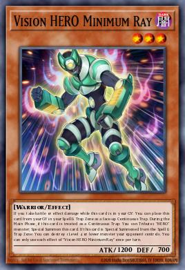 Vision HERO Minimum Ray Yu-Gi-Oh card
