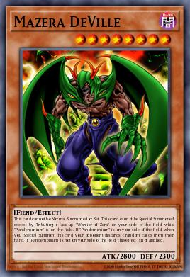 Mazera DeVille Yu-Gi-Oh card