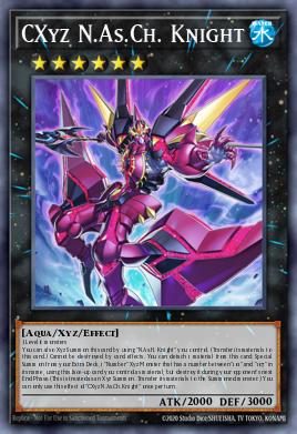 CXyz N.As.Ch. Knight Yu-Gi-Oh card