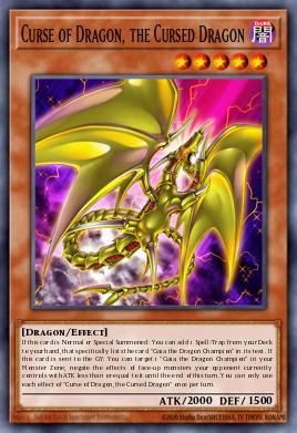 Curse of Dragon, the Cursed Dragon Yu-Gi-Oh card