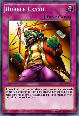 Bubble Crash Yu-Gi-Oh card