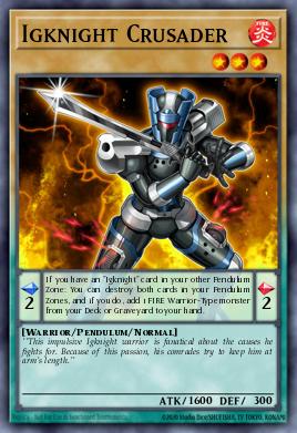 Igknight Crusader Yu-Gi-Oh card