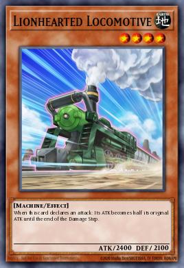 Lionhearted Locomotive Yu-Gi-Oh card