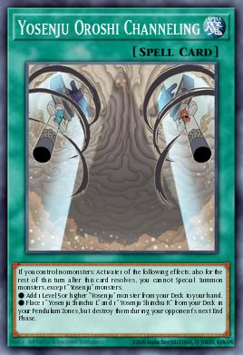 Yosenju Oroshi Channeling Yu-Gi-Oh card