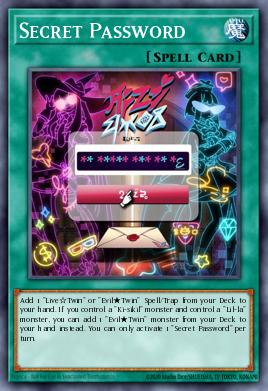 Secret Password Yu-Gi-Oh card