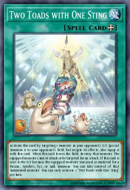 Two Toads with One Sting Yu-Gi-Oh card