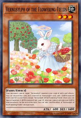 Vernusylph of the Flowering Fields Yu-Gi-Oh card