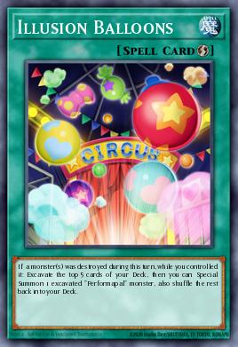 Illusion Balloons Yu-Gi-Oh card