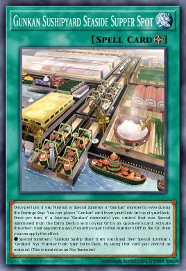 Gunkan Sushipyard Seaside Supper Spot Yu-Gi-Oh card
