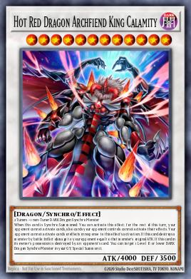 Hot Red Dragon Archfiend King Calamity Yu-Gi-Oh card