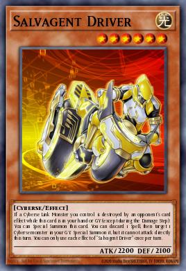 Salvagent Driver Yu-Gi-Oh card