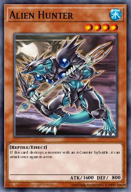 Alien Hunter Yu-Gi-Oh card