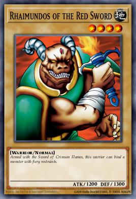 Rhaimundos of the Red Sword Yu-Gi-Oh card