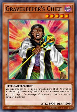 Gravekeeper's Chief Yu-Gi-Oh card