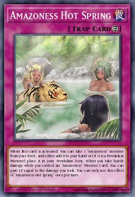 Amazoness Hot Spring Yu-Gi-Oh card