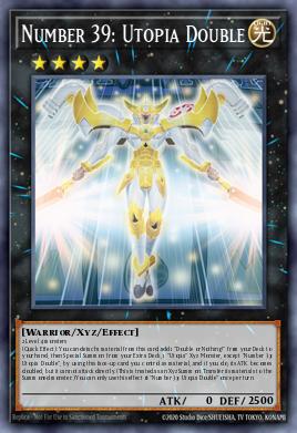 Number 39: Utopia Double Yu-Gi-Oh card