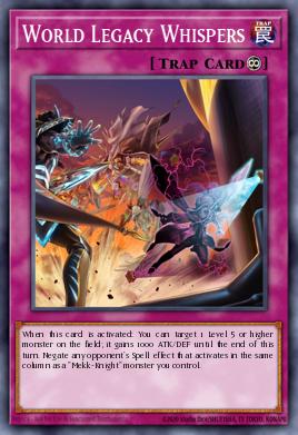 World Legacy Whispers Yu-Gi-Oh card