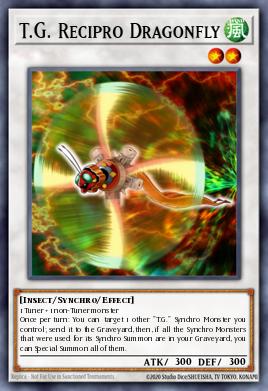 T.G. Recipro Dragonfly Yu-Gi-Oh card
