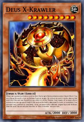Deus X-Krawler Yu-Gi-Oh card