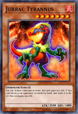Jurrac Tyrannus Yu-Gi-Oh card