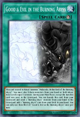 Good & Evil in the Burning Abyss Yu-Gi-Oh card