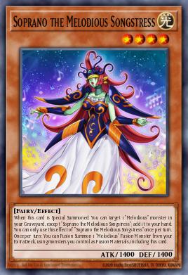 Soprano the Melodious Songstress Yu-Gi-Oh card