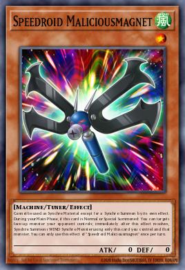 Speedroid Maliciousmagnet Yu-Gi-Oh card