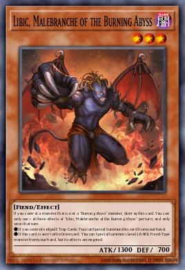 Libic, Malebranche of the Burning Abyss Yu-Gi-Oh card