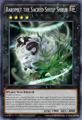 Baromet the Sacred Sheep Shrub Yu-Gi-Oh card