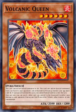 Volcanic Queen Yu-Gi-Oh card