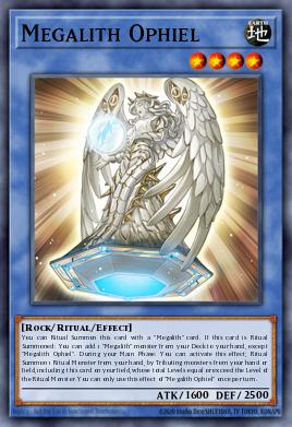 Megalith Ophiel Yu-Gi-Oh card