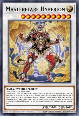 Masterflare Hyperion Yu-Gi-Oh card