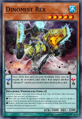 Dinomist Rex Yu-Gi-Oh card