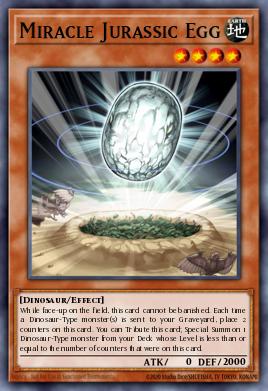 Miracle Jurassic Egg Yu-Gi-Oh card