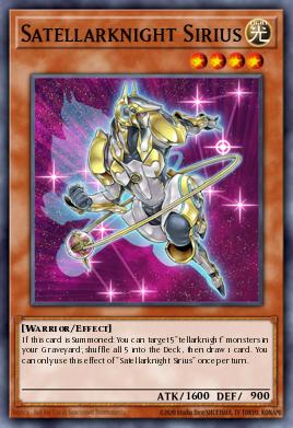 Satellarknight Sirius Yu-Gi-Oh card