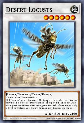 Desert Locusts Yu-Gi-Oh card