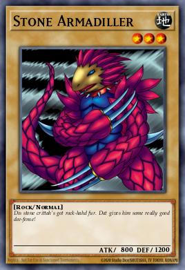 Stone Armadiller Yu-Gi-Oh card