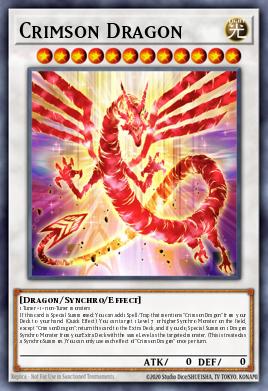 Crimson Dragon Yu-Gi-Oh card