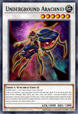 Underground Arachnid Yu-Gi-Oh card