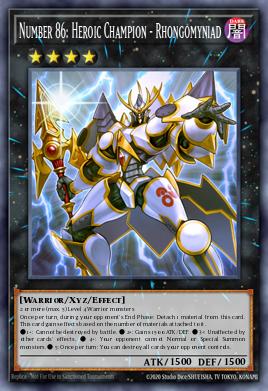 Number 86: Heroic Champion - Rhongomyniad Yu-Gi-Oh card