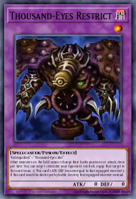 Thousand-Eyes Restrict Yu-Gi-Oh card