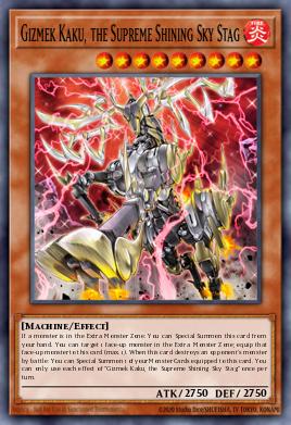Gizmek Kaku, the Supreme Shining Sky Stag Yu-Gi-Oh card