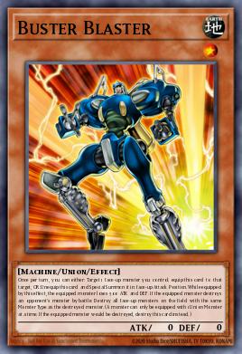 Buster Blaster Yu-Gi-Oh card