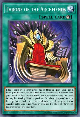 Throne of the Archfiends Yu-Gi-Oh card