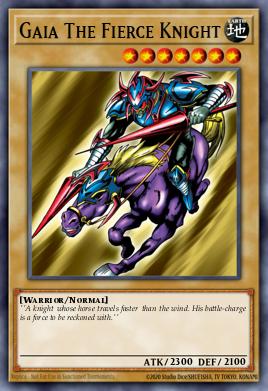 Gaia The Fierce Knight Yu-Gi-Oh card