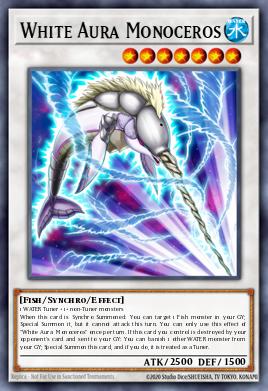 White Aura Monoceros Yu-Gi-Oh card