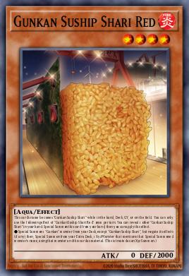 Gunkan Suship Shari Red Yu-Gi-Oh card