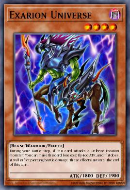 Exarion Universe Yu-Gi-Oh card