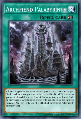 Archfiend Palabyrinth Yu-Gi-Oh card