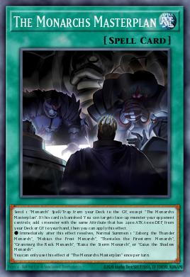 The Monarchs Masterplan Yu-Gi-Oh card
